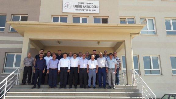 İlçemiz Okul Müdürleri Toplantısı Rahime Akıncıoğlu Orta okulunda yapıldı